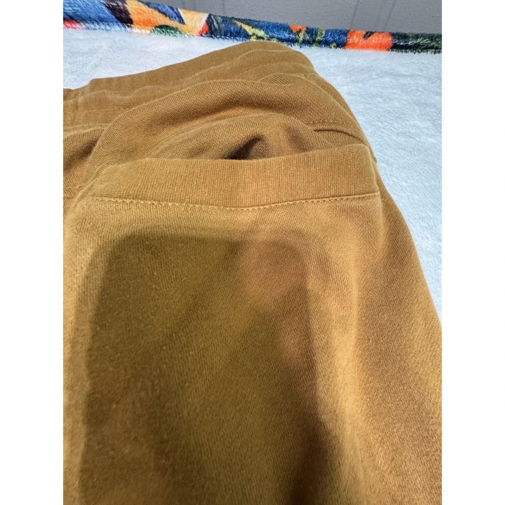 Born Fly Men's Mustard Yellow Sweatpants Size Large Cargo Pants Embroidered  Y2K